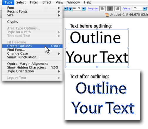 Outlining Fonts